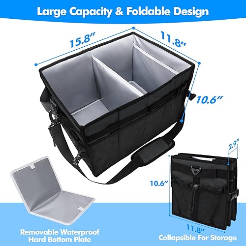 Miniatura 4 de Organizador grande para parrilla y pícnic, equipado con soporte para toallas de papel, condimentos, utensilios de barbacoa, plato, organizador de