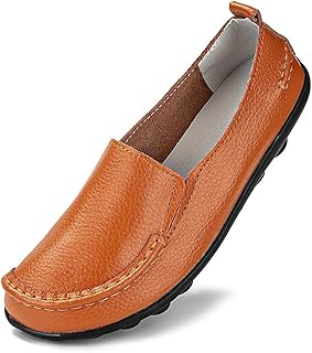 orange loafers womens