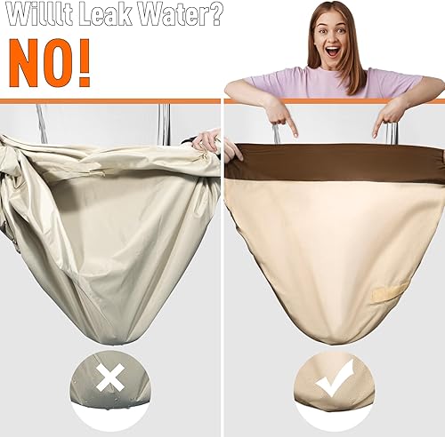 Vista 17 de Fundas para muebles de patio, funda impermeable para muebles de exterior, uso general, fundas para mesa exterior y silla, resistentes 600D