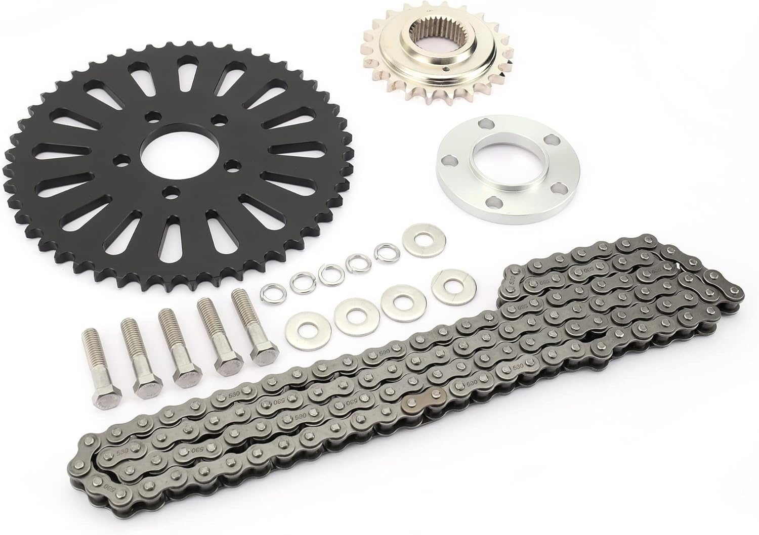 TIGERSGATE Belt to Chain Drive Transmission Sprocket