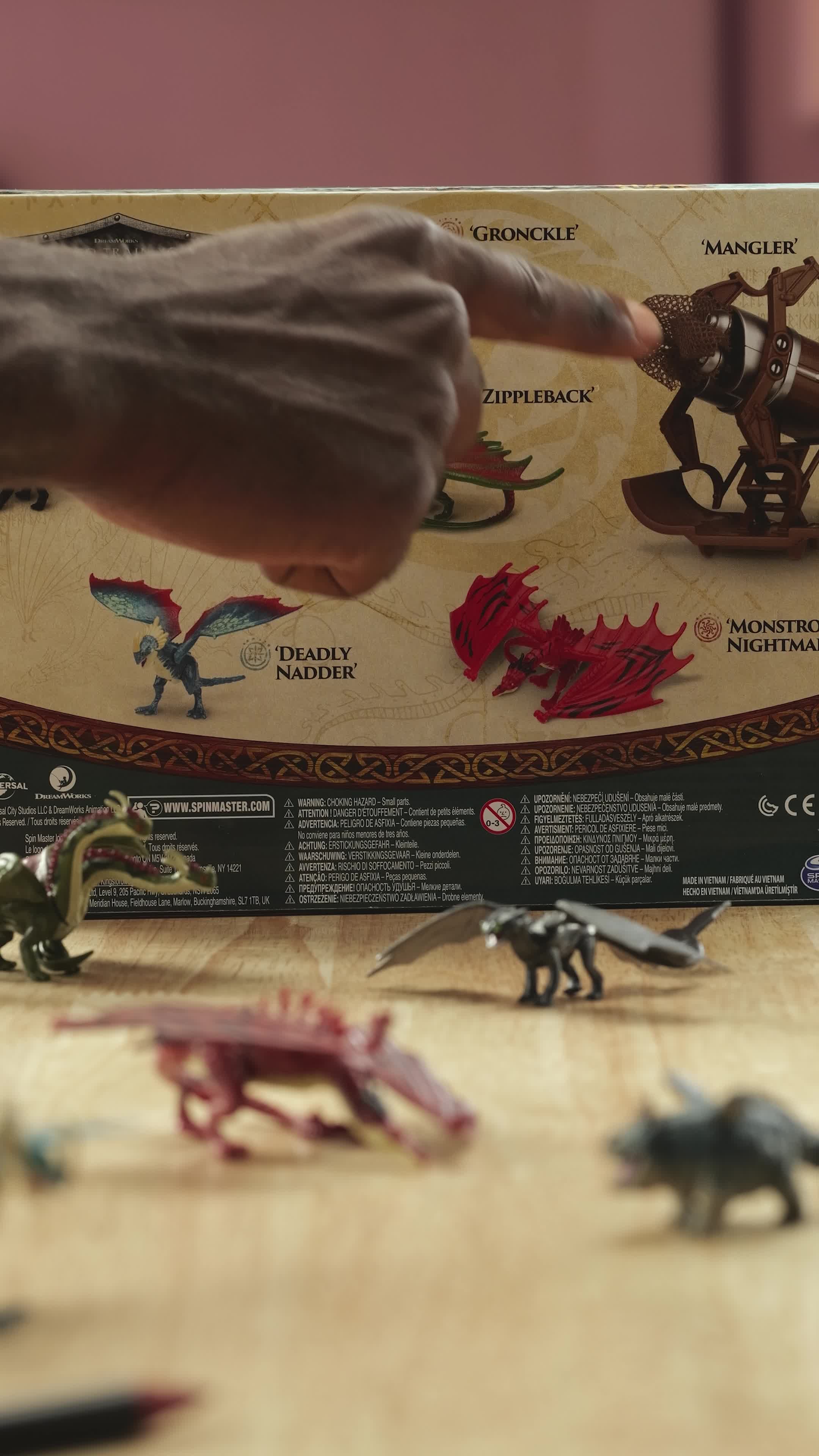 XLKJ 8 Pièces Mini Figurine Dragon dans Anime Caractère Modèle, Dra