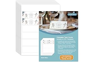 MaxGear Printable Table Tent Cards - The Perfect Way to Personalize Your Event
