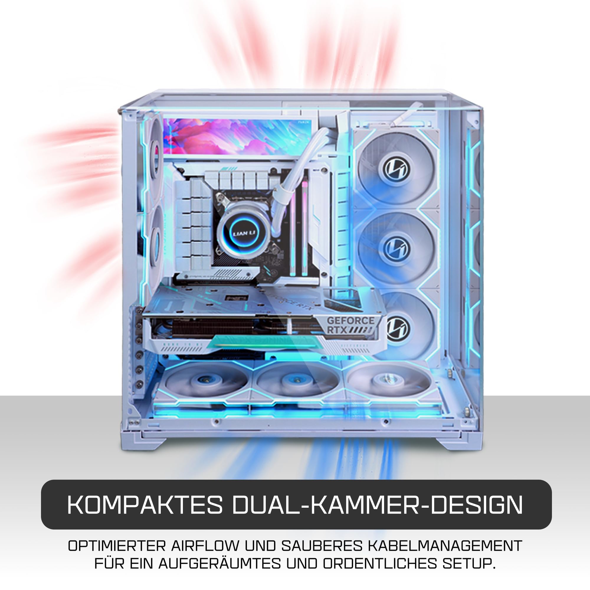 Lian Li O11 VISION Compact White PCケース O11 VISION COMPACT - LIAN LI is a Leading Provider of PC