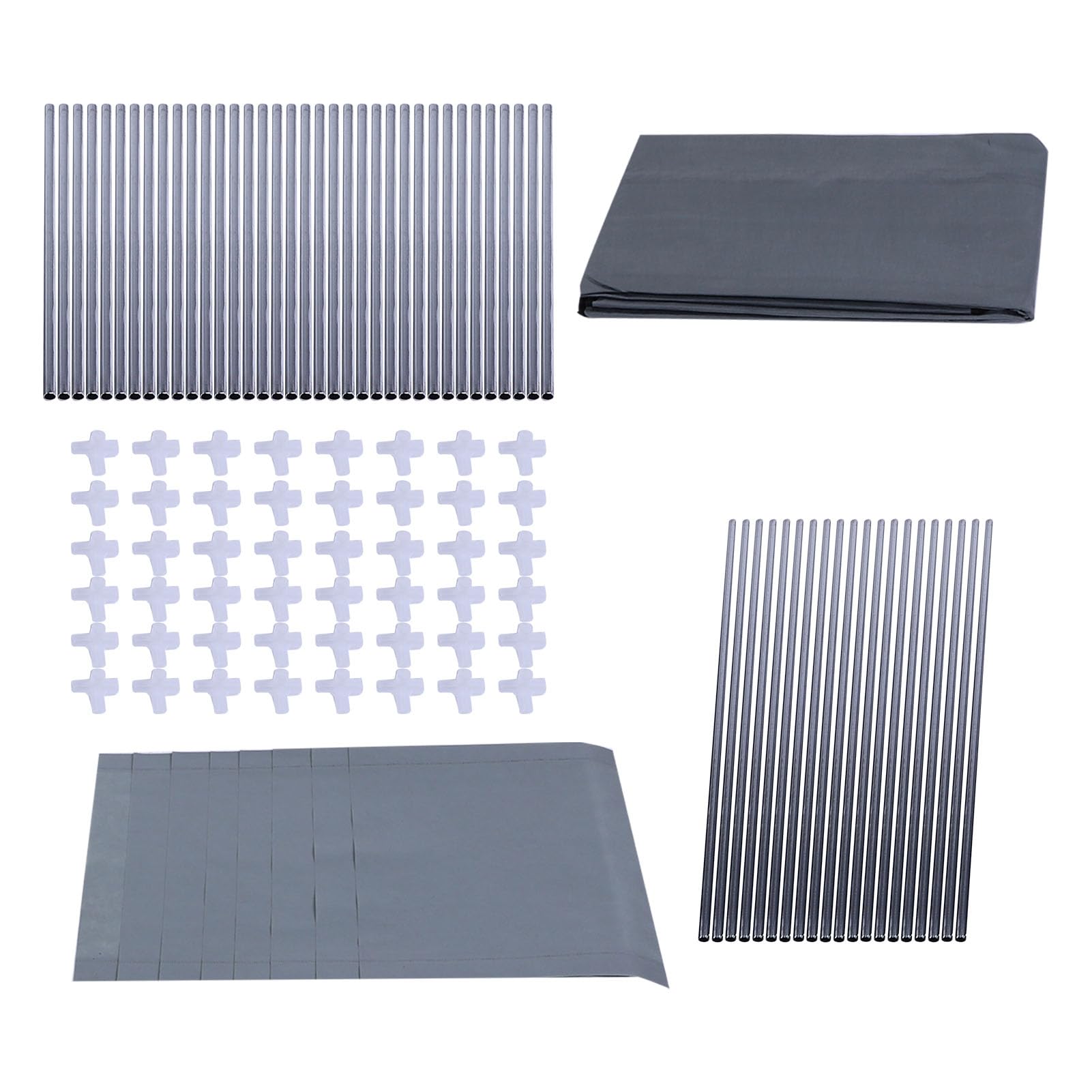 Perchero de metal Tnfeeon de 65 pulgadas con funda