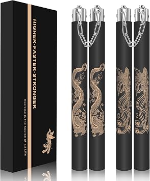 Nunchucks Upgraded Foam Nunchucks for Kids and Adults, Safe and Durable Nunchucks with Ball-Bearing Chain Connector for Professionals and Beginners