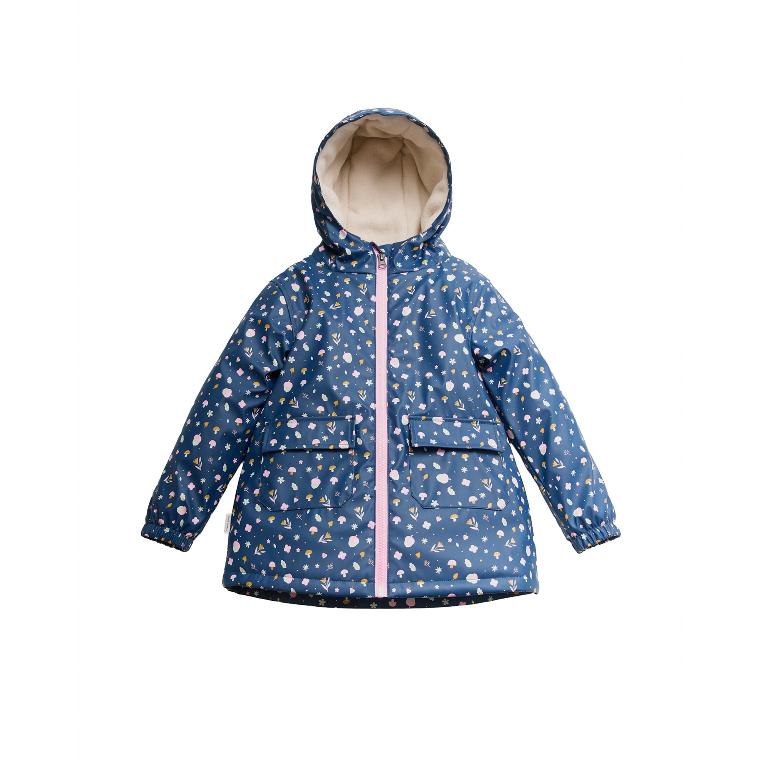 YSABEL MORA Chubasquero Infantil con Forro Polar Interior Protección Óptima para Días Lluviosos Diseño Otoñal 100% Poliéster Resistente al Agua Ideal para Niños Activos y Aventureros en Climas Fríos