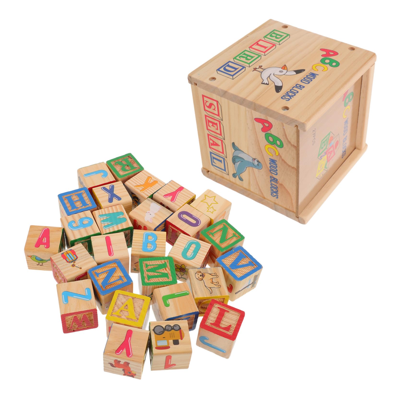 Toddmomy Bloques de Construcción Montessori de Madera 27 Piezas para Niños
