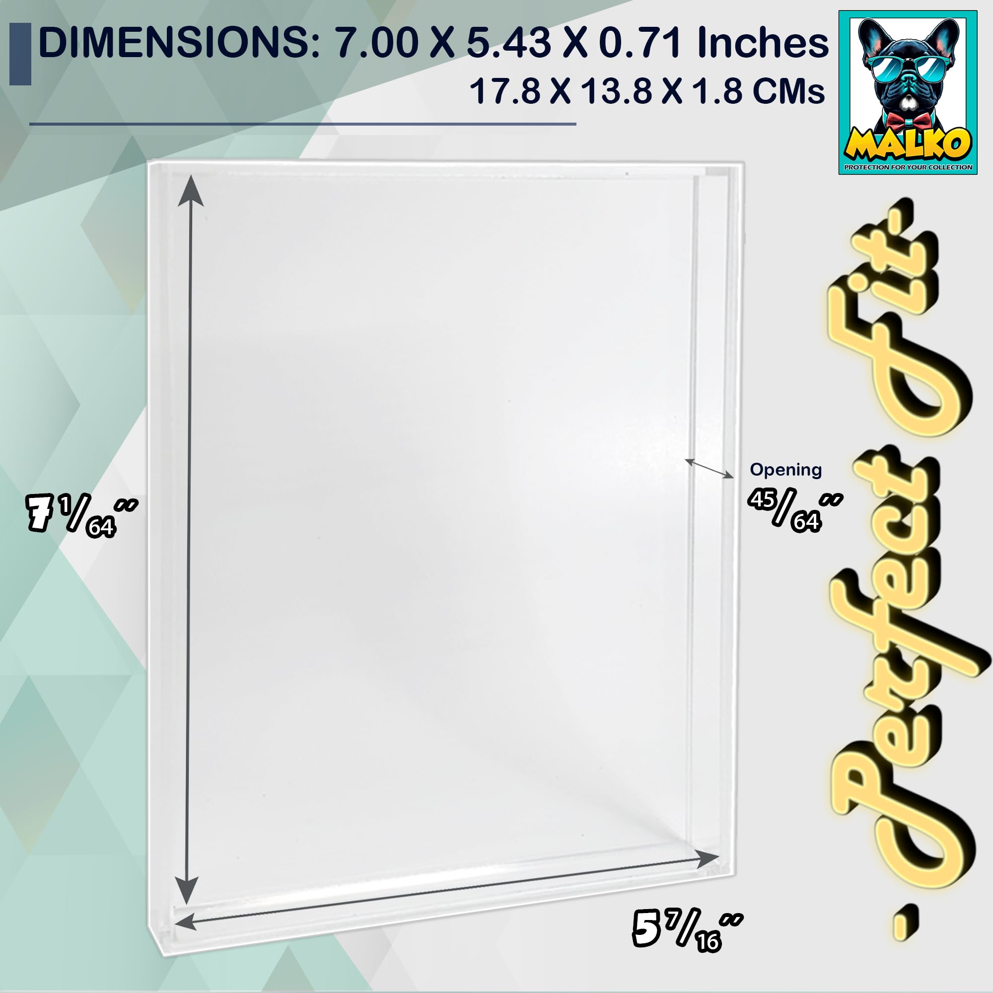 Lot de 2 boîtiers de Protection en Acrylique pour Steelbook Blu-Ray 4K UHD