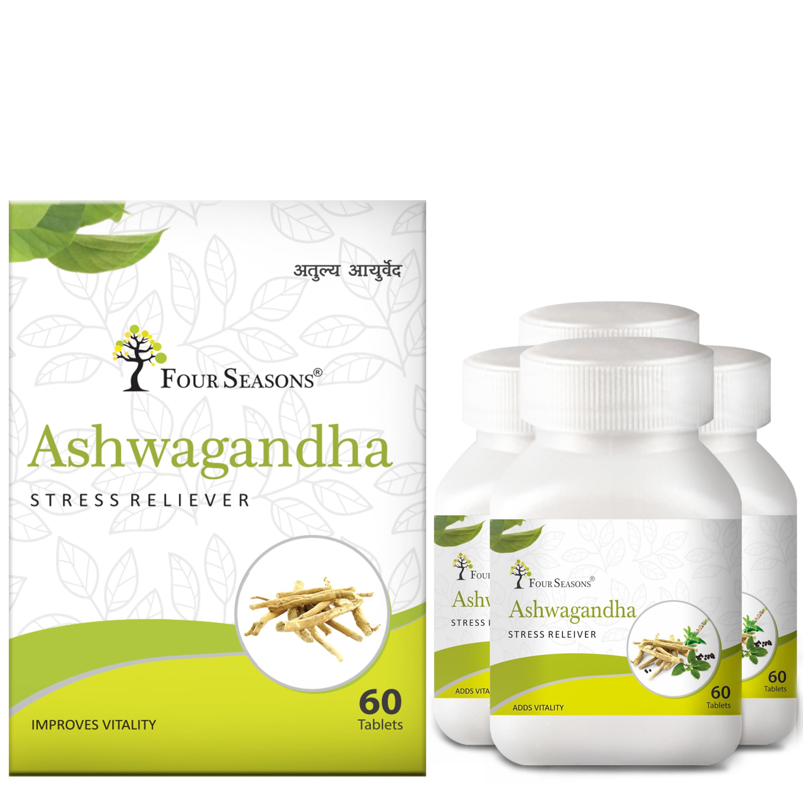 Four Seasons Ashwagandha Tablet - Each 60 Tablet (3) (B0B2WG742V) Amazon Price History, Amazon Price Tracker