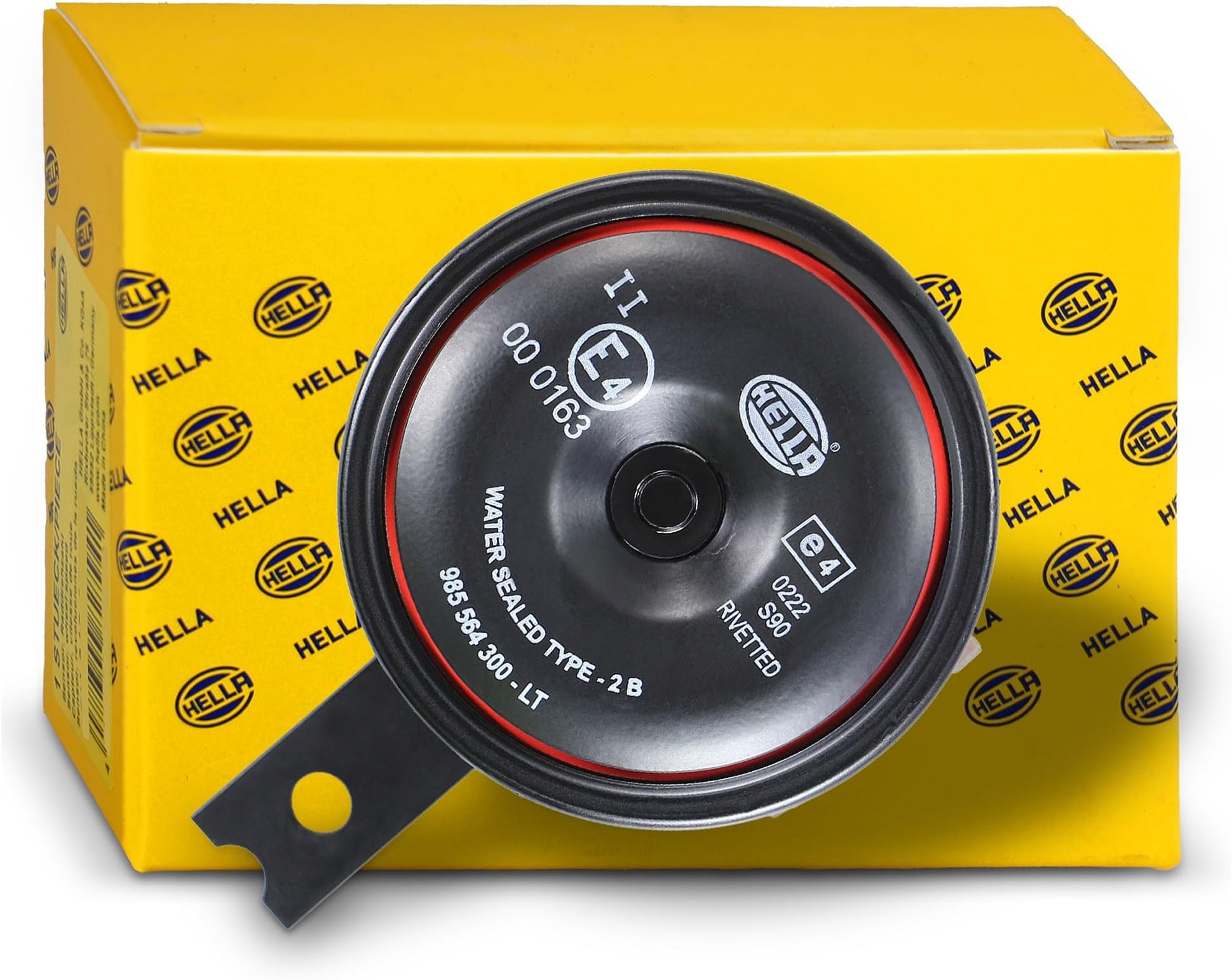 Signal Horn - STYLE HORN S90 - 12V - 111dB(A) - Frequency Range: 415Hz - High Tone - Electric - Housing Colour: Red/Black - Flat Plug-in Connector - Quantity: 1 - 3AL 922 000-951