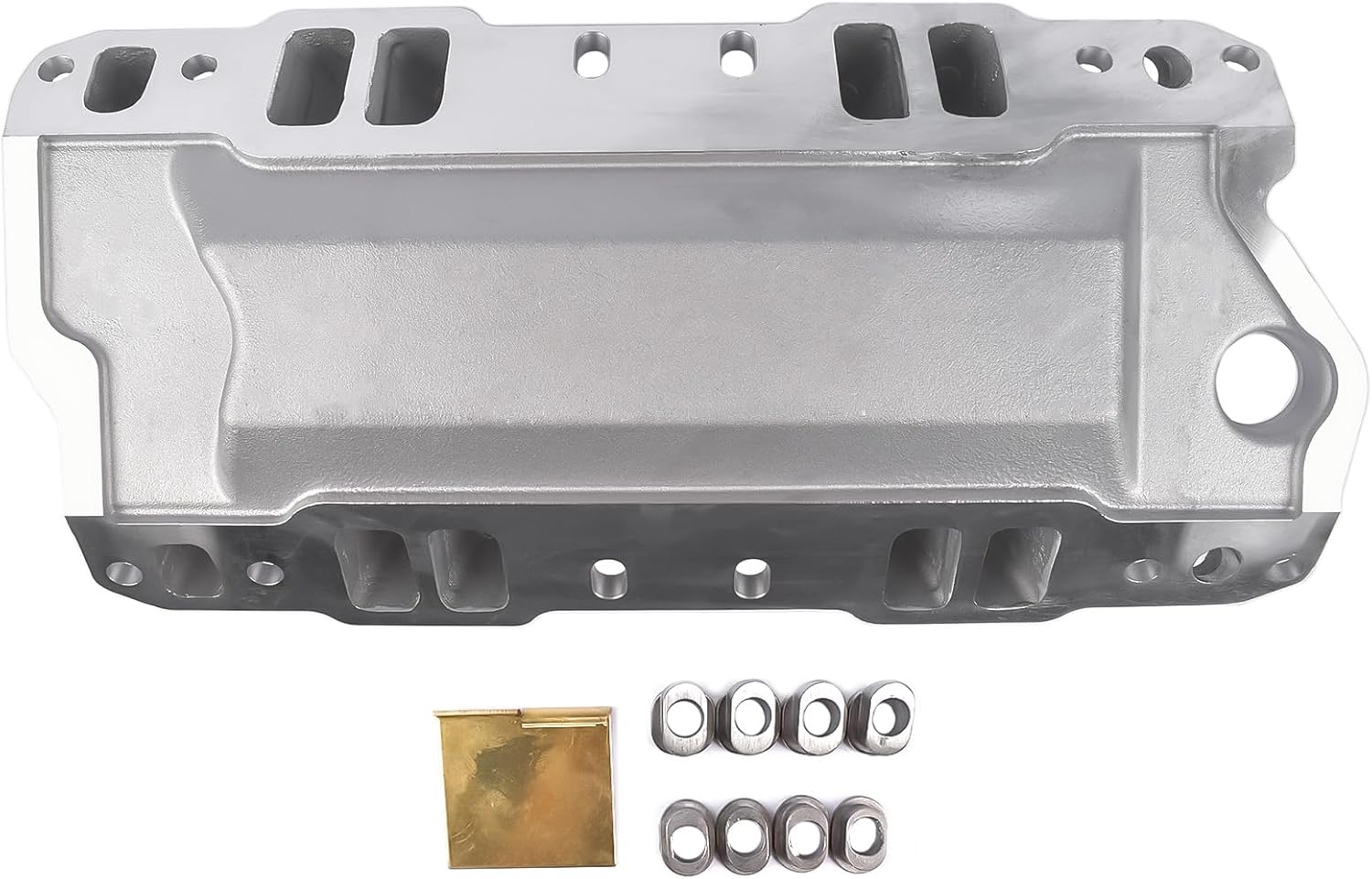 GELUOXI 52031 Single Plane Aluminum Intake Manifold Replacement for Chevy SBC 350 400 3000-7500RPM Chevy GMC Buick Cadillac Olds Pontiac 1957-1995