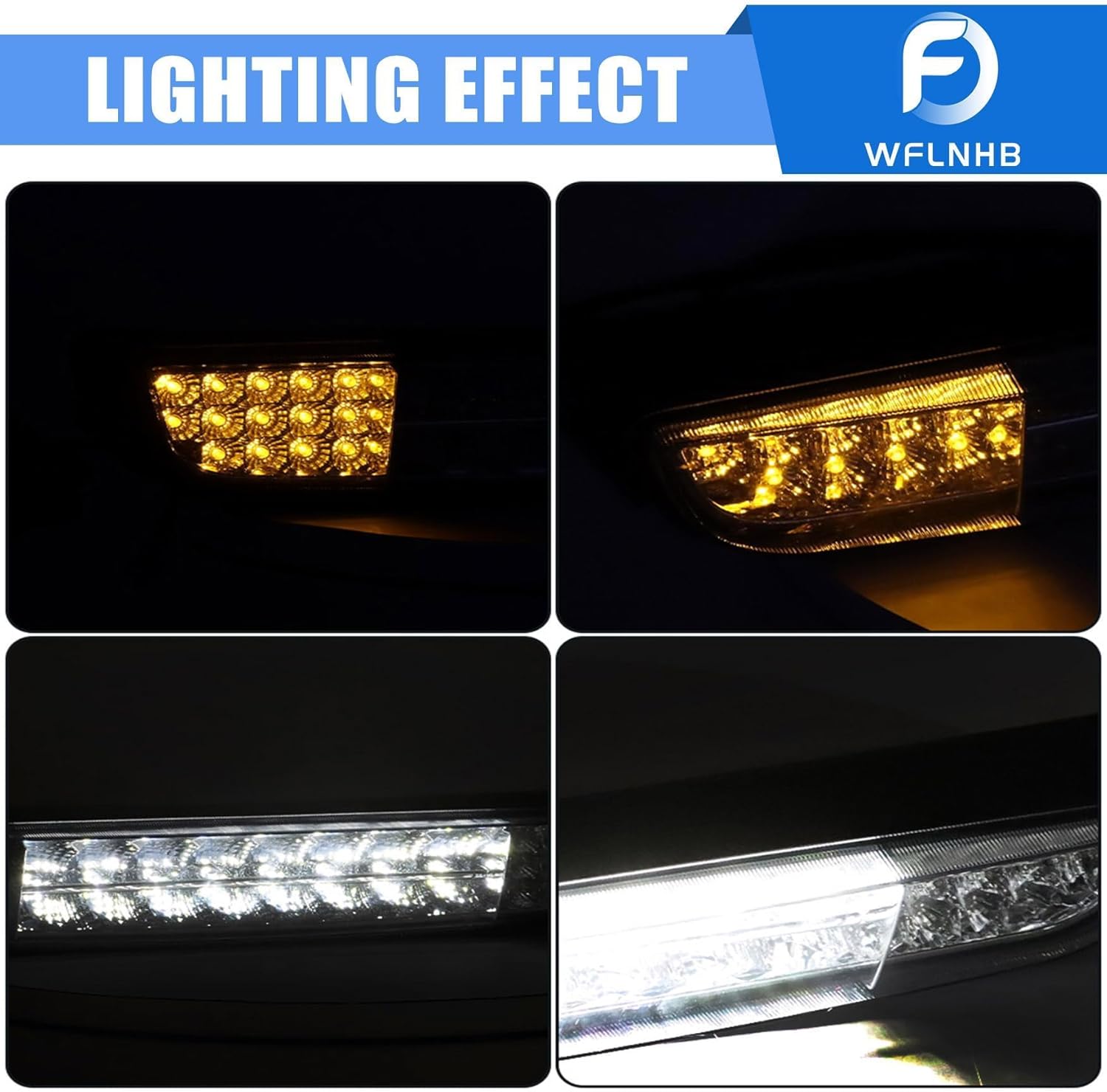 WFLNHB Golf Cart Light Strip Replacement for EZGO TXT 3-pin 1996-2013 Golf Carts