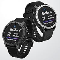 Vista 5 de Anillo de bisel compatible con Garmin Fenix 7X, anillo de bisel de acero inoxidable, cubierta adhesiva antiarañazos y protector de colisiones