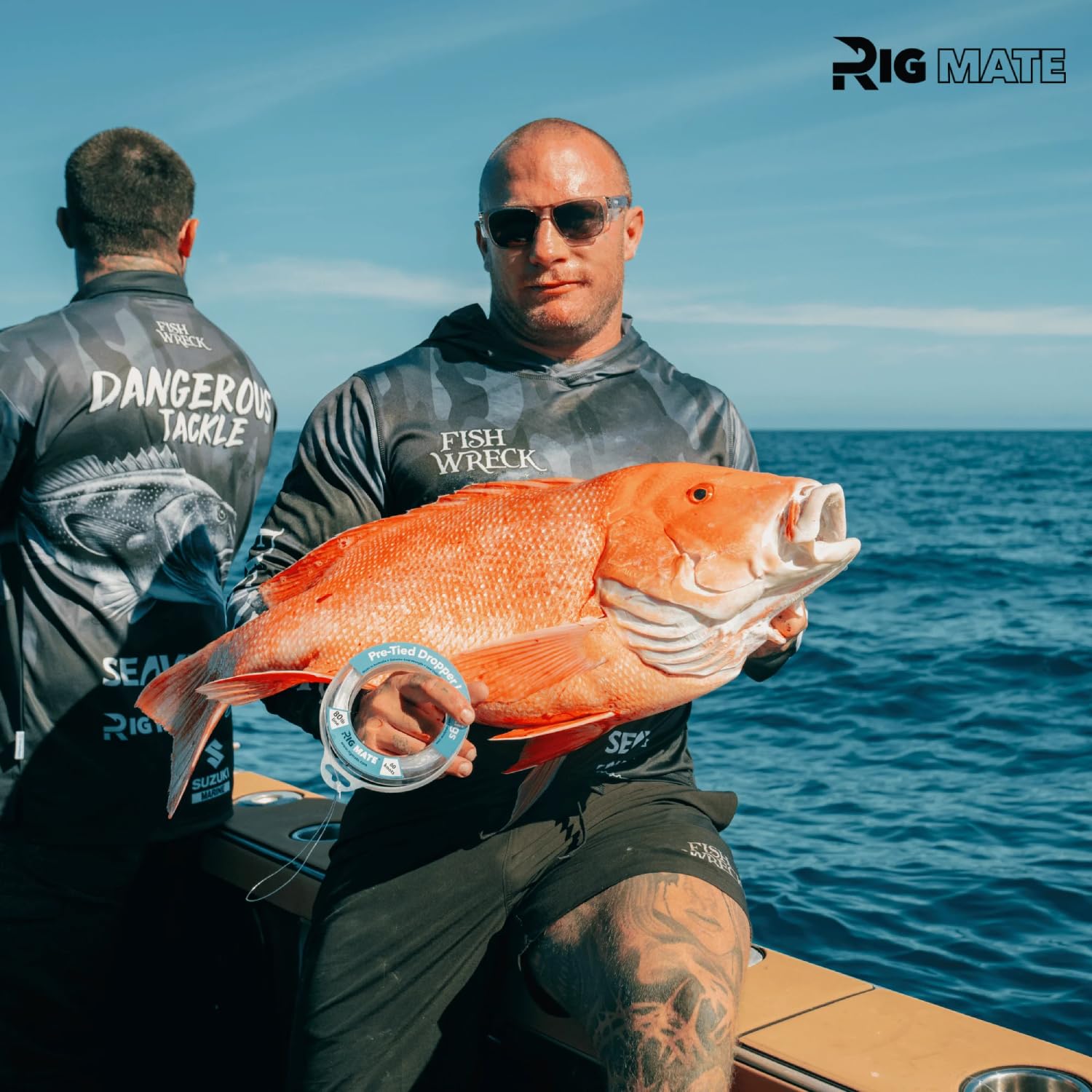Aparejos de bucle cuentagotas preatados de 80 libras. Carrete de línea de pesca. Bucles de 18 pulgadas de distancia con tamaño de bucle de 5.5 pulgadas. Perfecto para pesca de agua salada y agua dulce