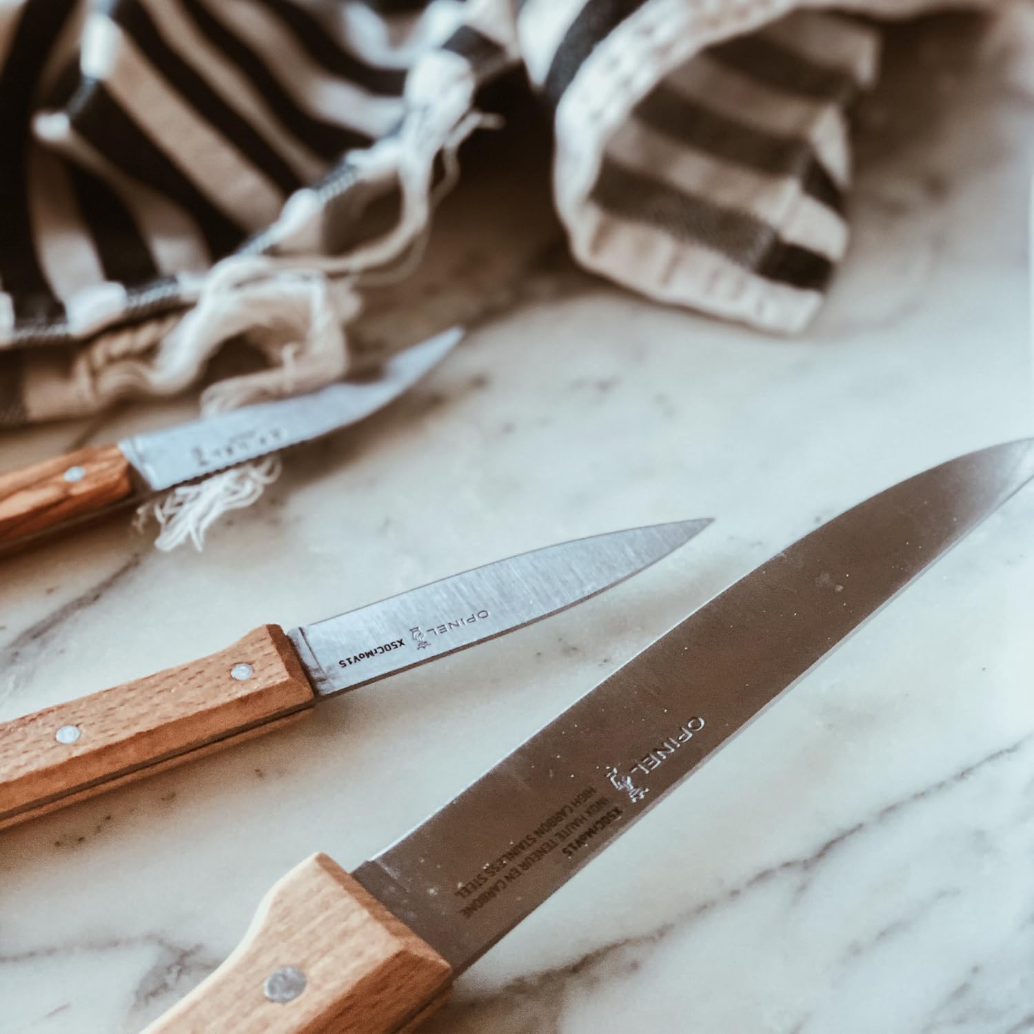 Opinel Bloc Viande avec 5 Couteaux - Collection Parallèle
