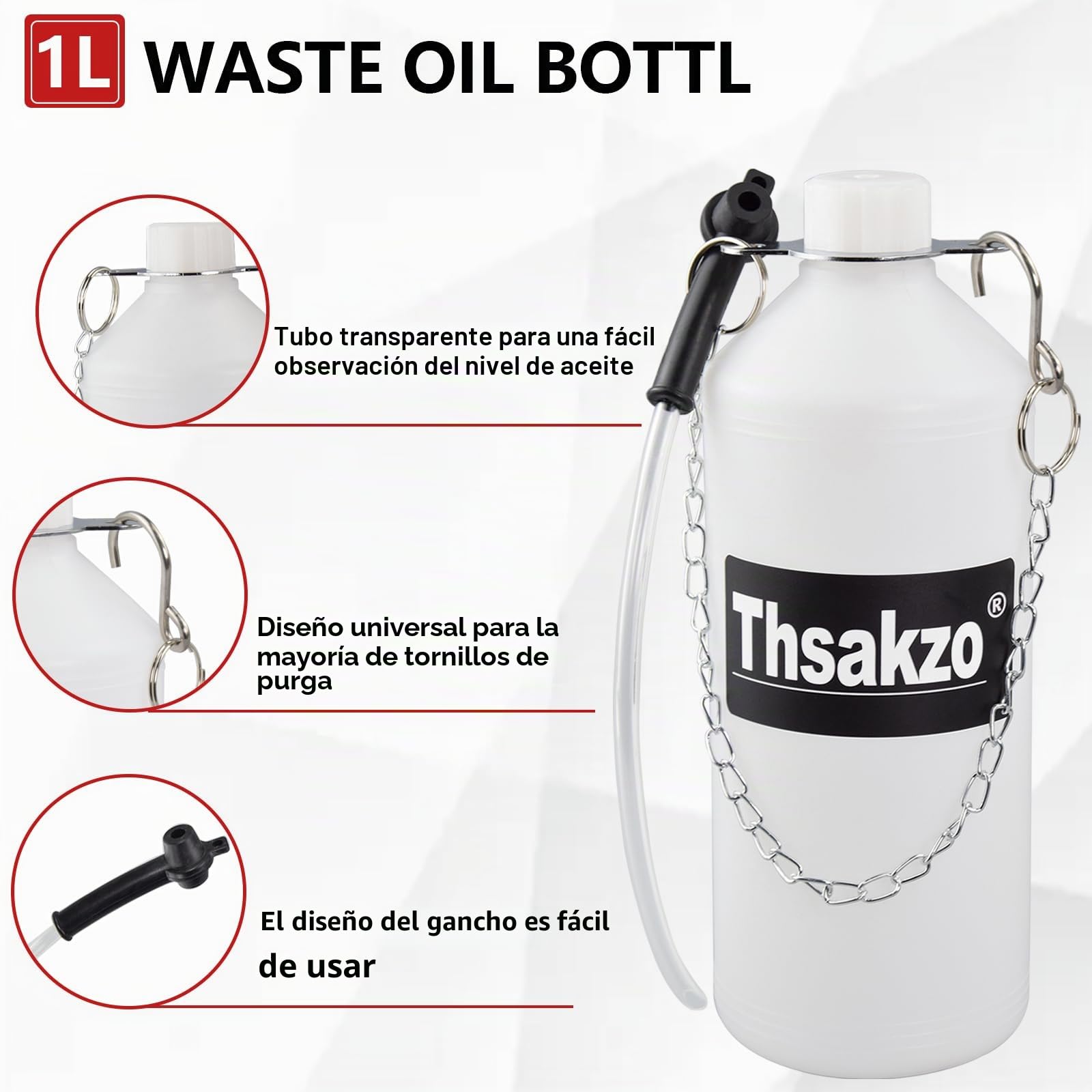 Purgador de Frenos Automático de Aire Comprimido, 3L. Kit de Purgado Neumático de Líquido de Frenos, Kit de Purgado de Líquido de Frenos, Purgador Manual de Vacío de Líquido