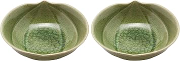 Mino Ware Yamakou 552-0001 Ash-Glazed Tree Fruits Small Pot Bowl Dish, Approx. Diameter 5.1 x Height 1.8 inches 13 x 4.5 cm, Crystal Glazed, Multi-Purpose Pot, Japanese Food, Japanese Tableware