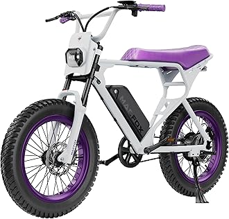 MACFOX X1S Electric Bike for Adults, 20" Fat Tire 20 MPH & 28 Miles 3 Gears 48V 10.4Ah Removable Battery, Torque 65 NM All-Terrain E Bike for Mountains, Snow, Sand, Road（US Warehouse）