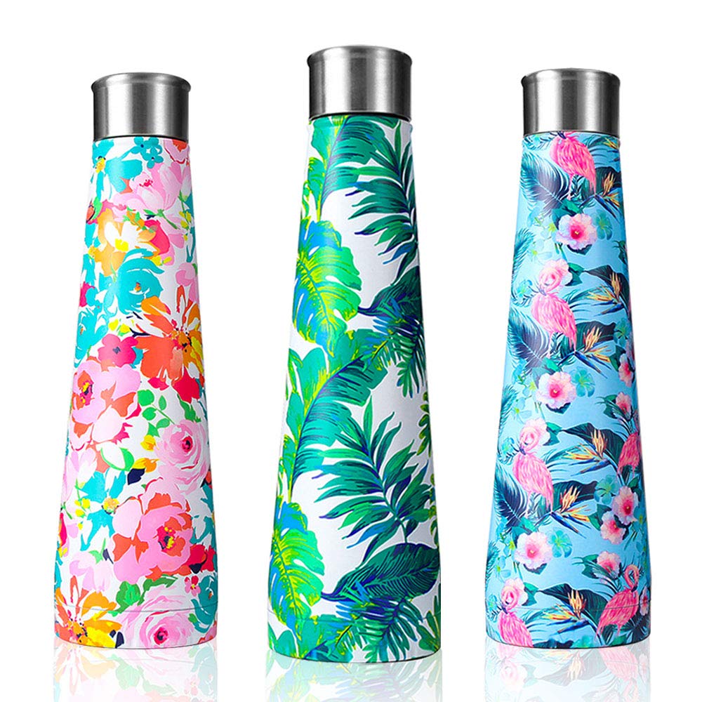 17 Oz Stainless Steel Water Bottle, Yoelike 5 Layers Ultimate Insulated Vacuum Flask Double Walled Leak Proof Drinking Bottle, Perfect for Outdoor Hiking, Office, Sports - 12 Hours Hot & 24 Hours Cold