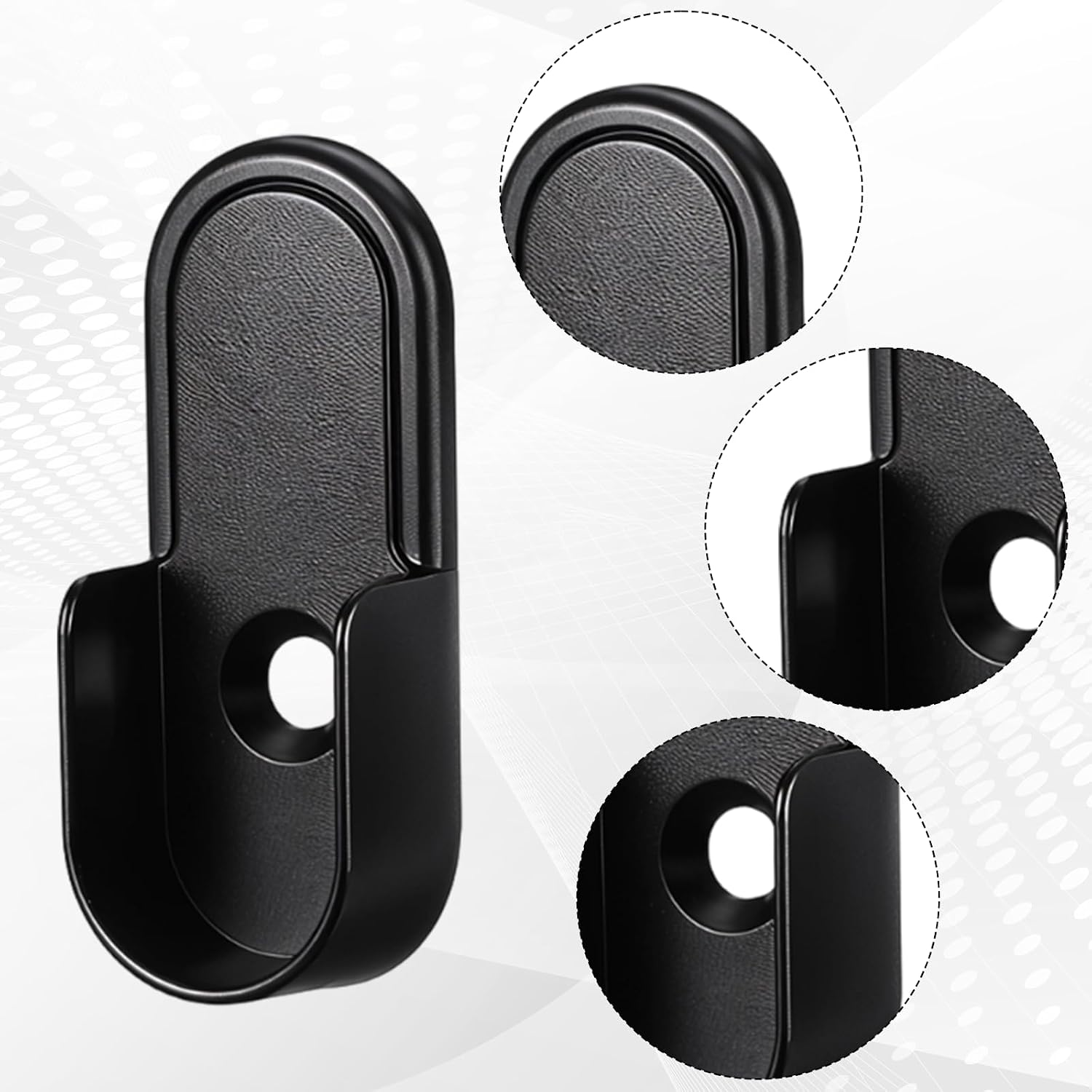 Closet Rod Support, 12 Pcs Oval Closet Rod End Supports with Screws