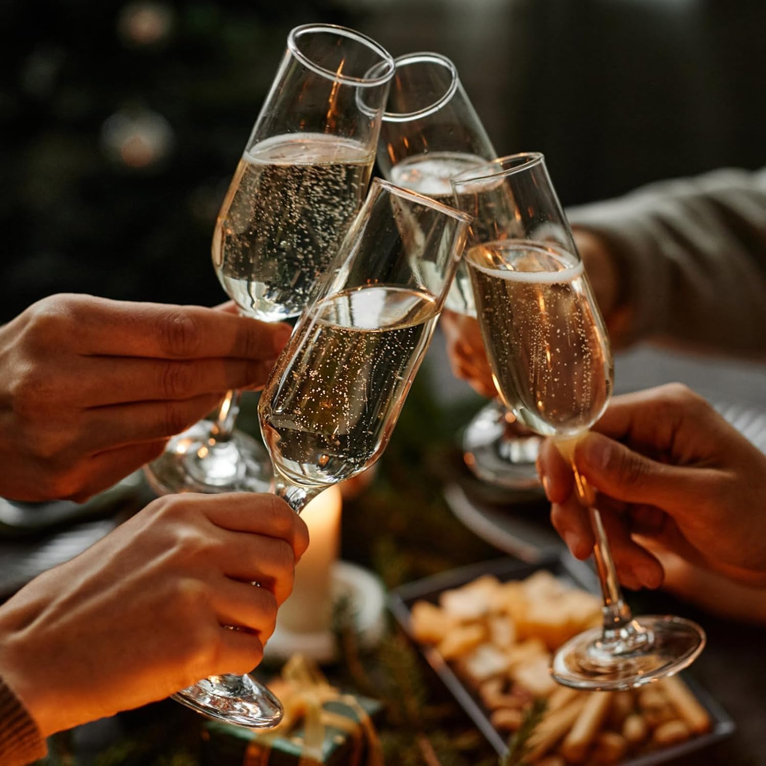 PARACITY Set di 4 flute da champagne