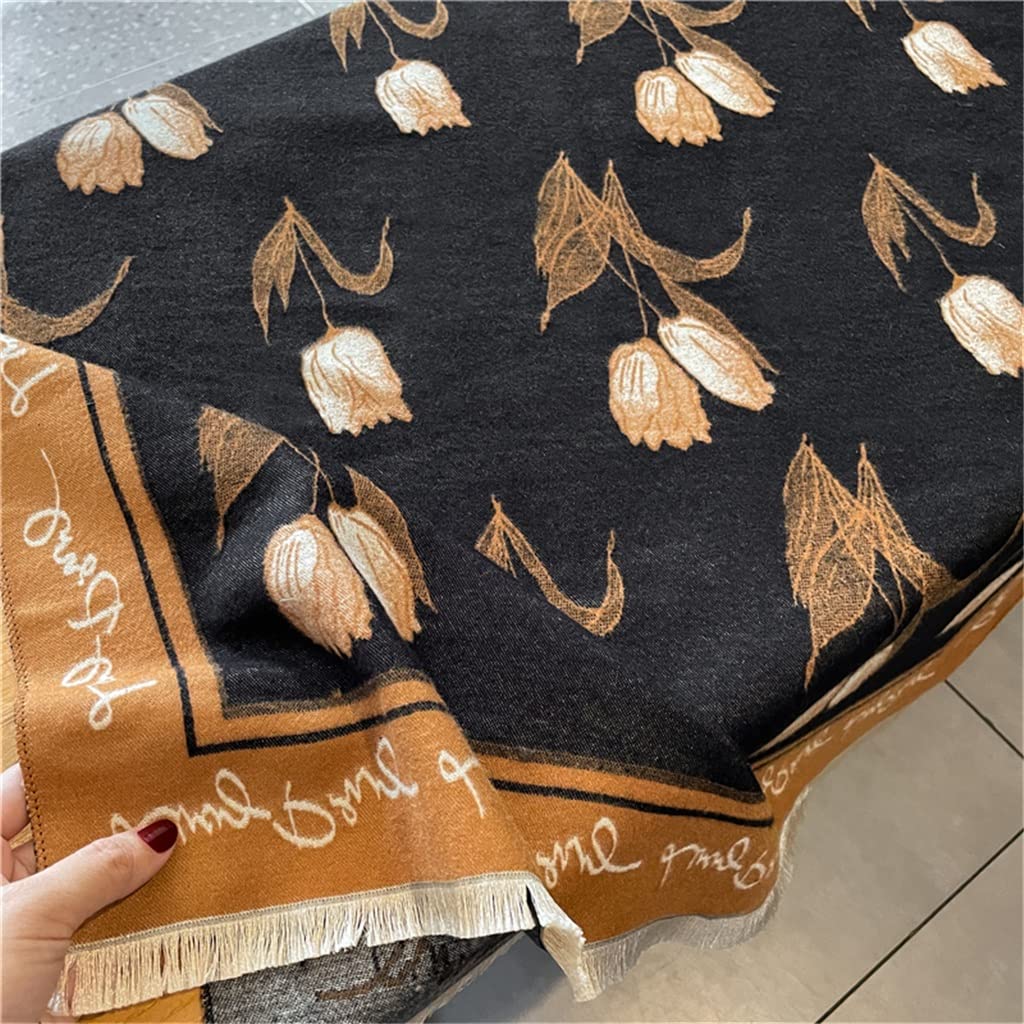 RWRAPS Sciarpa di Cashmere Donna Coperta Calda Inverno Scialle Femminile Avvolge Dimensioni: 180 * 65 cm (Colore: A, Dimensioni: 180 * 65 cm) (A 180 * 65 cm)