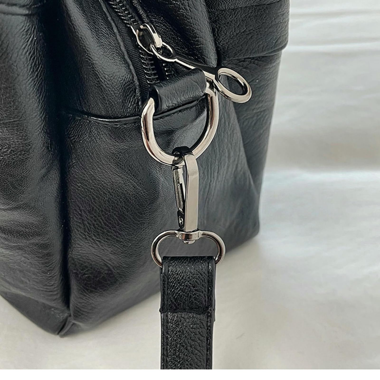 Borsa a Tracolla Multitasche Semplice E Versatile con Texture alla Moda in Stile Occidentale, di Grande capacità-Marrone