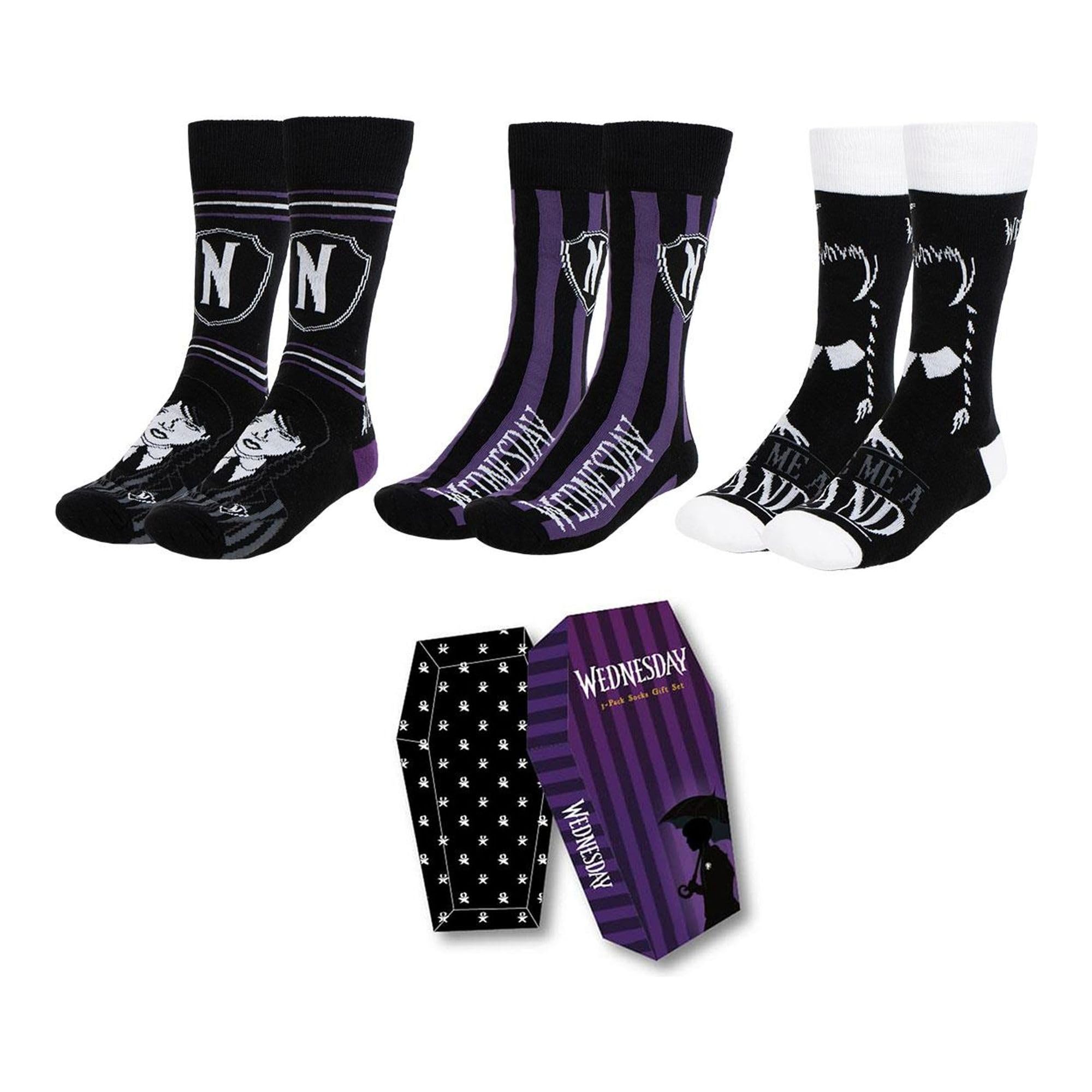 CERDÁ LIFE'S LITTLE MOMENTS Pack Calcetines 3 Piezas Wednesday Socks, Colourful, One Size