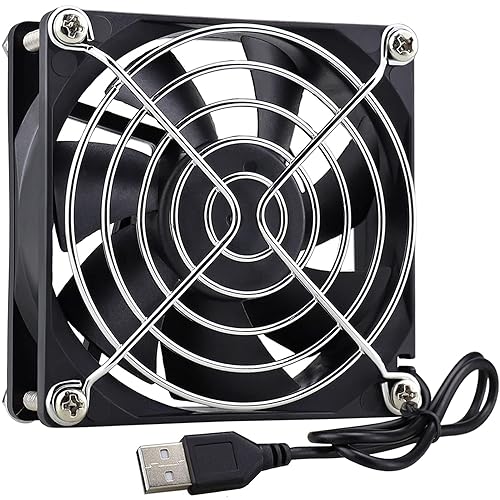 Miniatura 8 de GDSTME - Ventilador USB de 1.575 in para equipo de realidad virtual, acuario, Roku, router, Raspberry Pi, Cosplay, ventilación de enfriamiento de