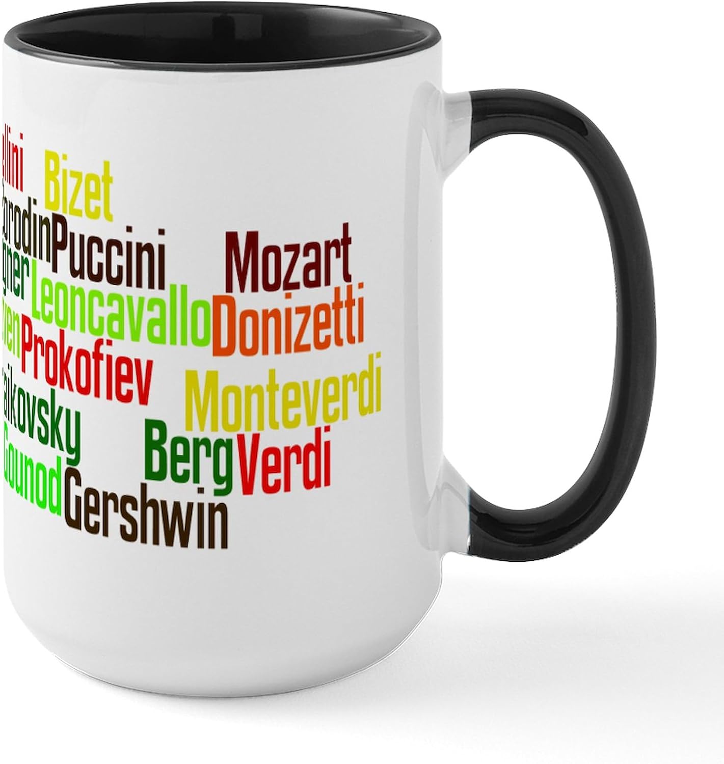 CafePress Opera Composers Large Mug 15 oz (444 ml) Ceramic Coffee Mug