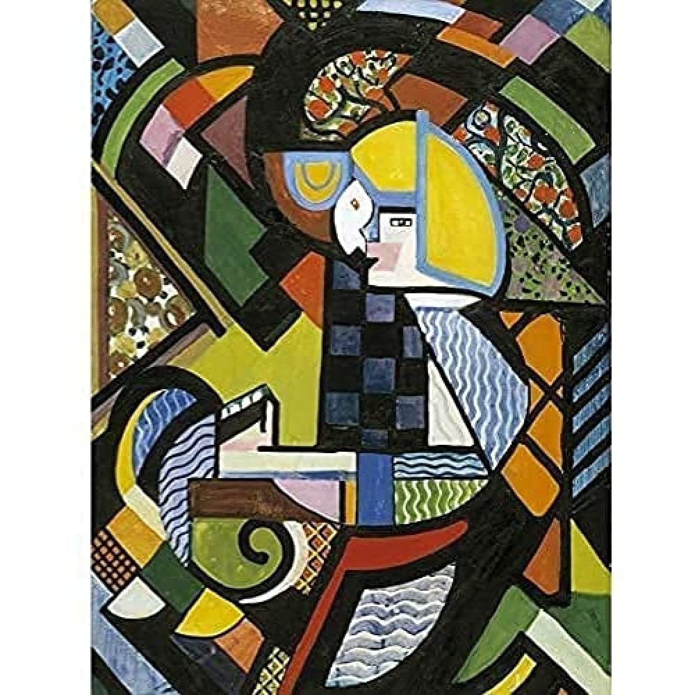 Sayen Daughter In Rocker Modernist Abstract Painting Art Print Canvas Premium Wall Decor Poster Mural