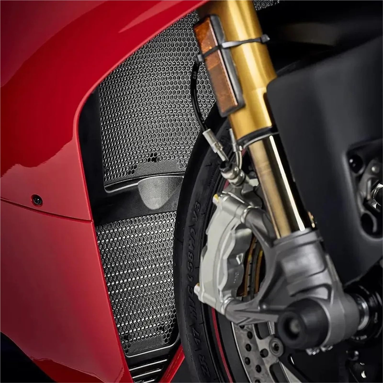 Protector de radiador Protectores De Radiador Motocicleta Para Panigale V4 V4S 2025 2026 Cubierta De Parrilla Protector Refrigerado Por Aceite