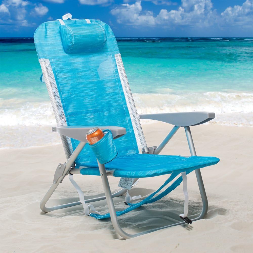 RIO Gear Rio Backpack Chair with Mesh Trim and Cooler