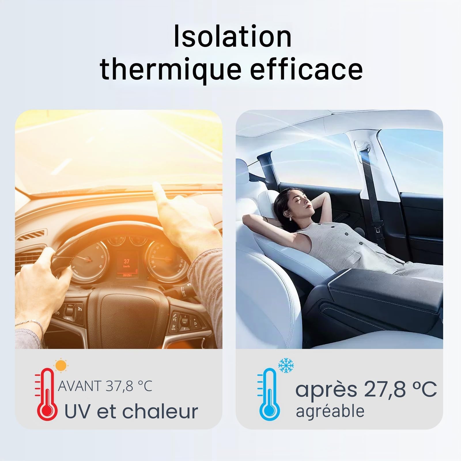 Film teinté pour Voiture,Film de Protection Solaire pour Voiture,Film teinté pour vitre de Voiture,Film teinté pour fenêtre pour Bloquer Les Rayons UV/IR,la Chaleur (5% VLT, 50X300CM)
