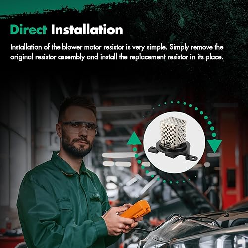 Miniatura 1235 de SCITOO Resistencia de motor de ventilador HVAC para 2008-2013 para Chrysler 300/2008-2016 para Town & Country/2008-2010 para Dodge Charger/2008-2018