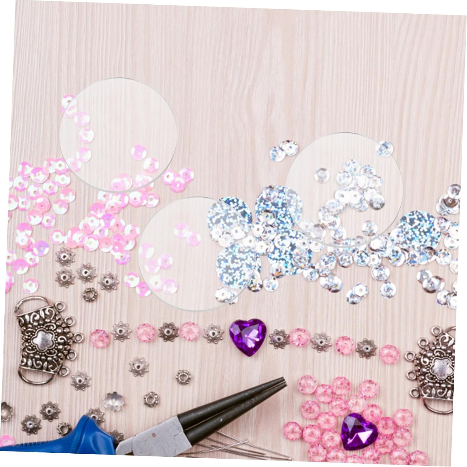 Alipis 20pcs Clear Acrylic Circle Blanks Acrylic Discs for Crafts and Model Making for Artwork Display Thickness