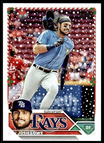 2023 Topps Holiday #H71 Josh Lowe Tampa Bay Rays MLB Baseball Base Trading Card