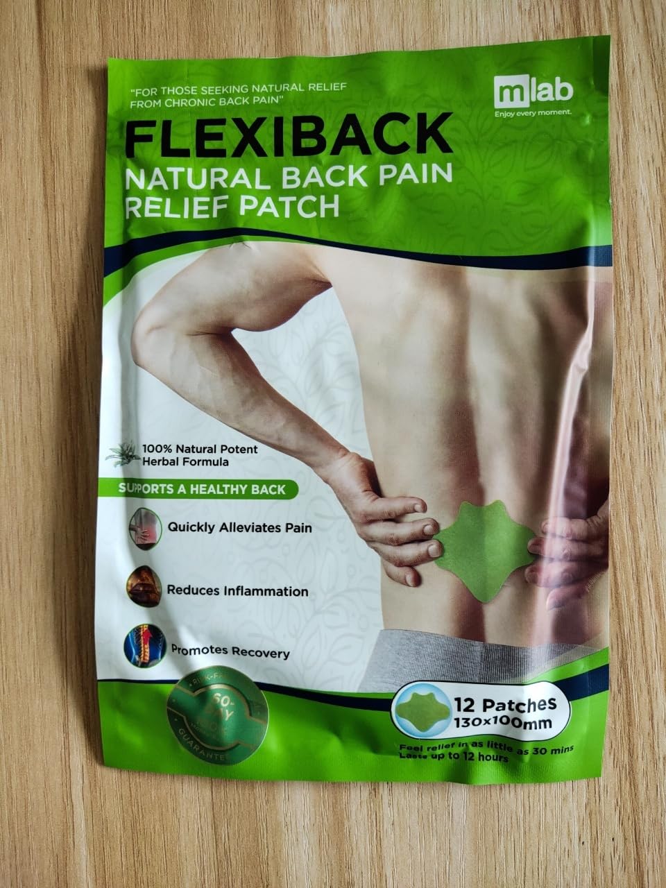 FLexiknee FlexiBack (Official) Strips Premium Versatility by mLab - Easy Application, and Support - (Pack of 12)
