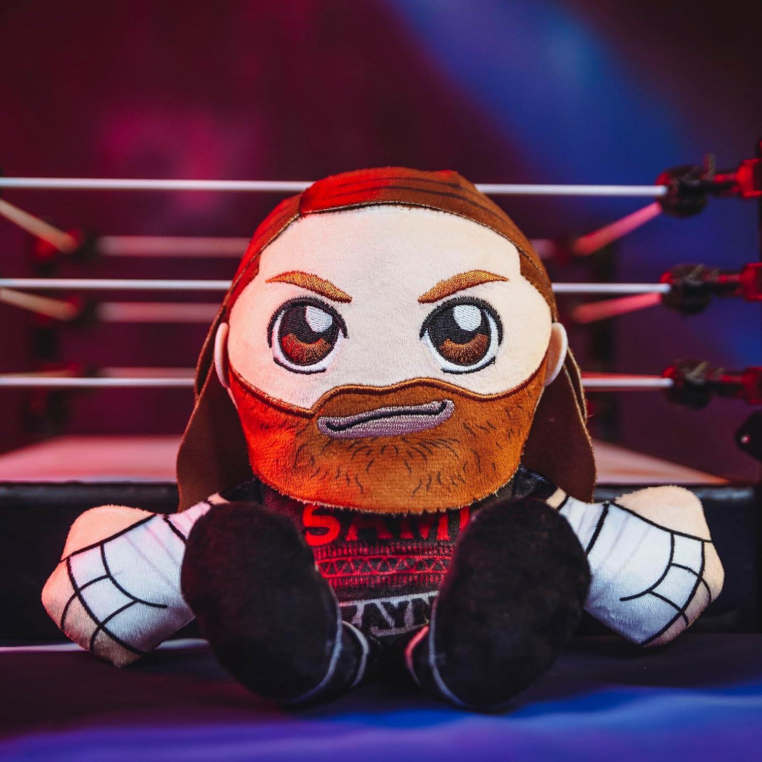 Bleacher Creatures WWE Sami Zayn 8" Kuricha Plush - Soft Chibi Inspired Toy image 2
