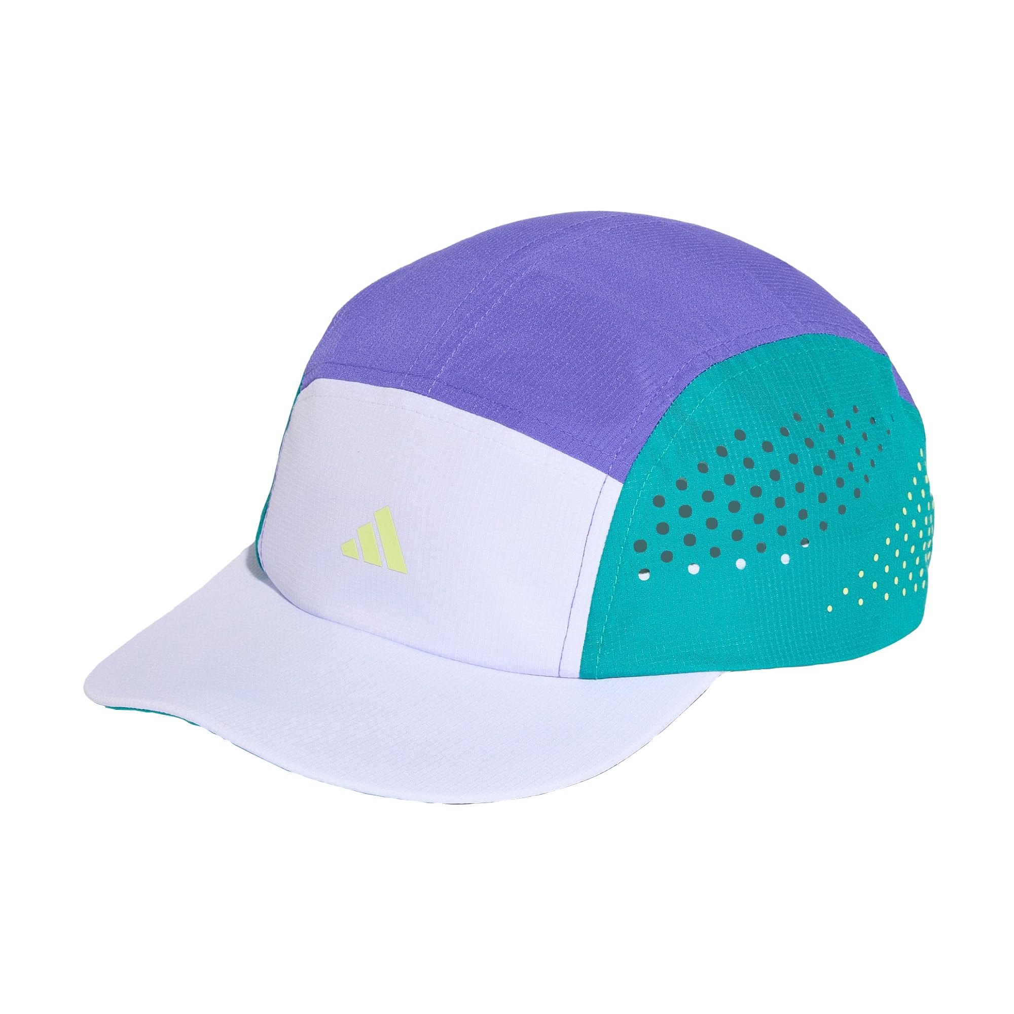 adidas Unisex Run 5-Panel Climacool Hat, Equipment Green/Frozen Lemon, L-XL