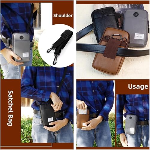 Miniatura 6 de Monedero para teléfono, cartera para el cuello, monederos para teléfono con correa cruzada, soporte para pasaporte para viajes mujereshombres.