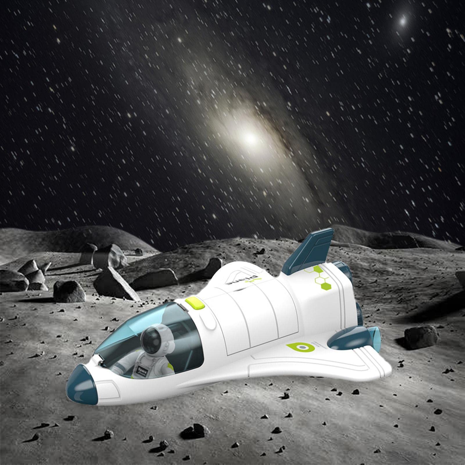 宇宙船型おもちゃ グレー 約30cm Amazon.co.jp: 宇宙船のおもちゃ | 音と光の宇宙飛行士のおもちゃ