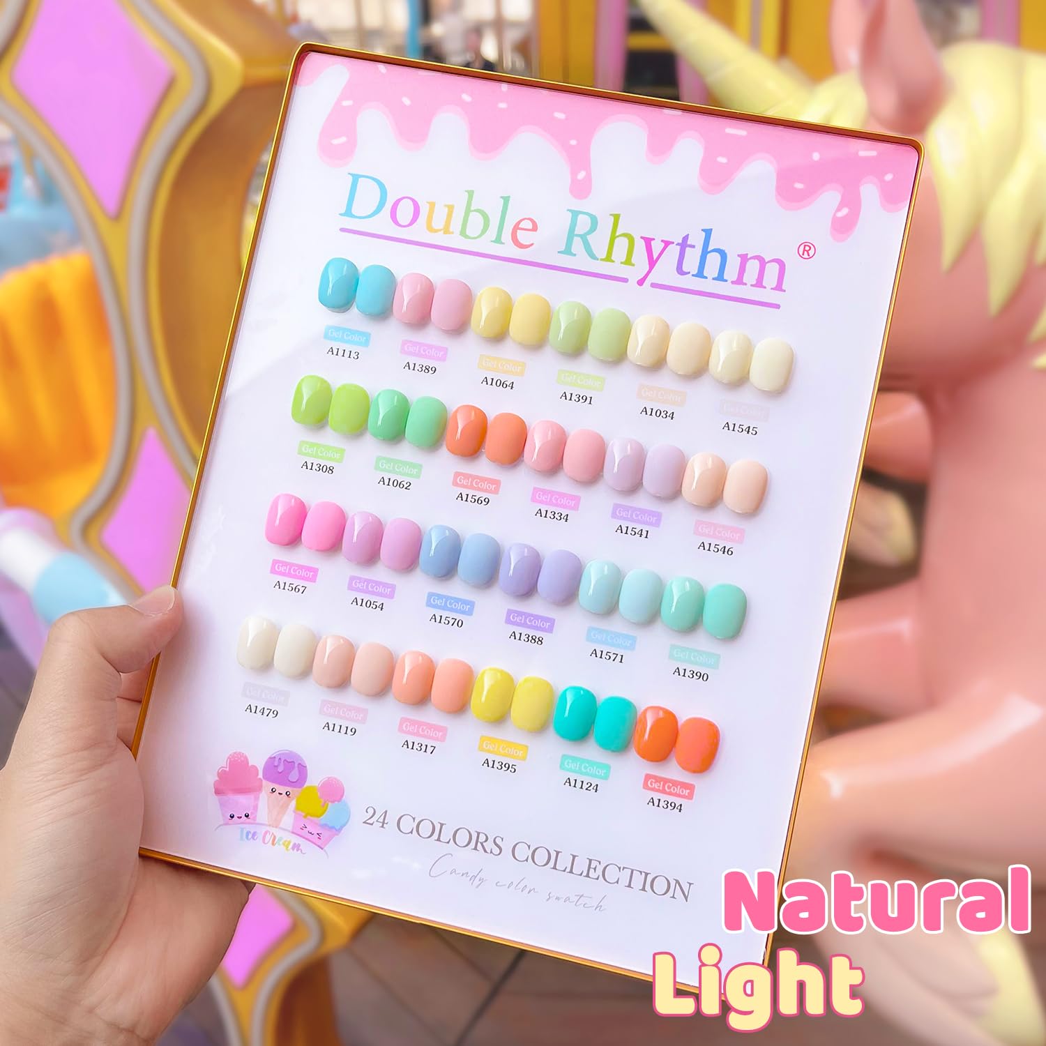 Double Rhythm Juego de 28 esmaltes de uñas de gel de 1 onza/0.5 onzas, juego de esmaltes de uñas de gel extraíbles del mismo color para manicura y arte de uñas, ideal para salón de belleza o Cas