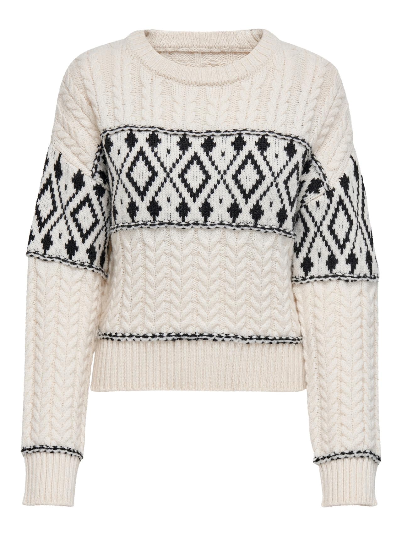 Only Women's Blanc Dropped Shoulder Jumper For Marent