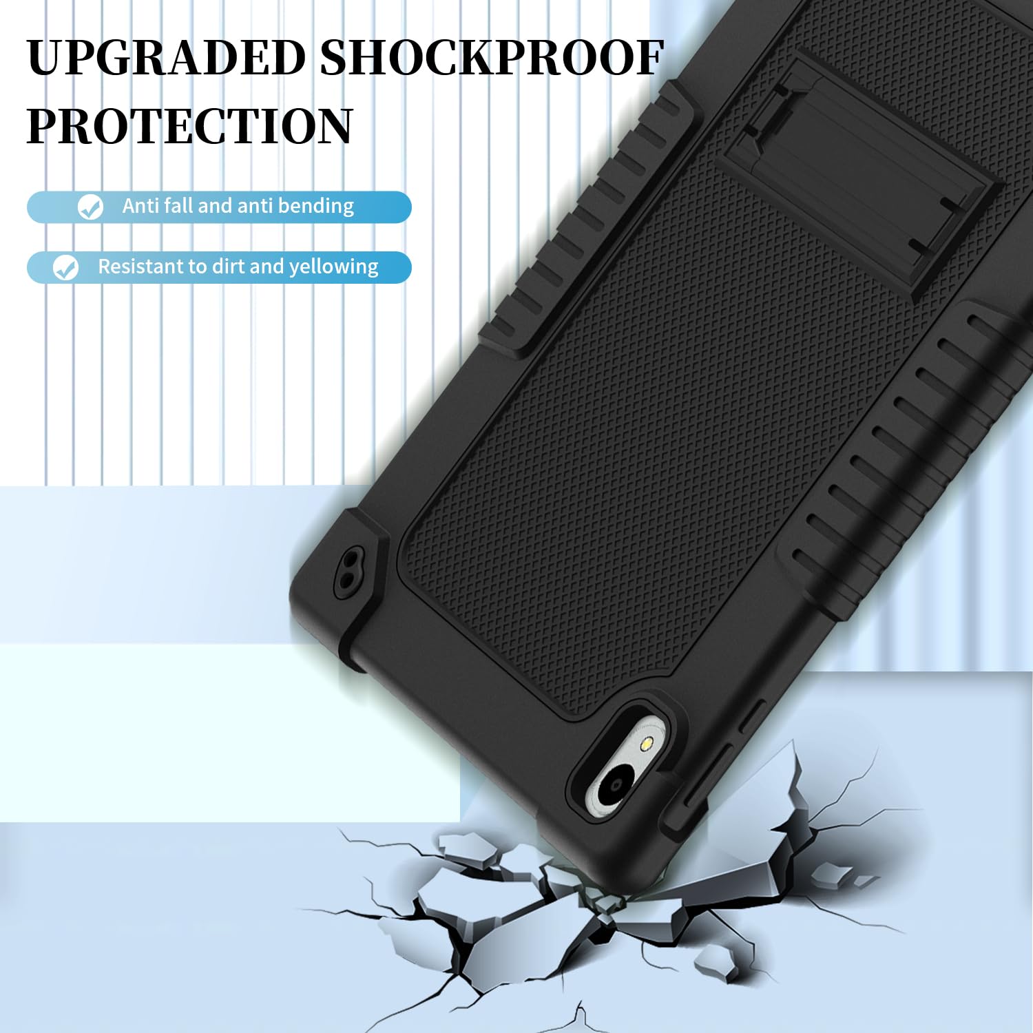 Funda de silicona suave para Walmart Onn de 12.1 pulgadas, modelo 2024/Onn Tablet Pro de 12.1 pulgadas (100146663), apta para niños, con correa para el hombro, para tablet Onn de 12.1 pulgadas