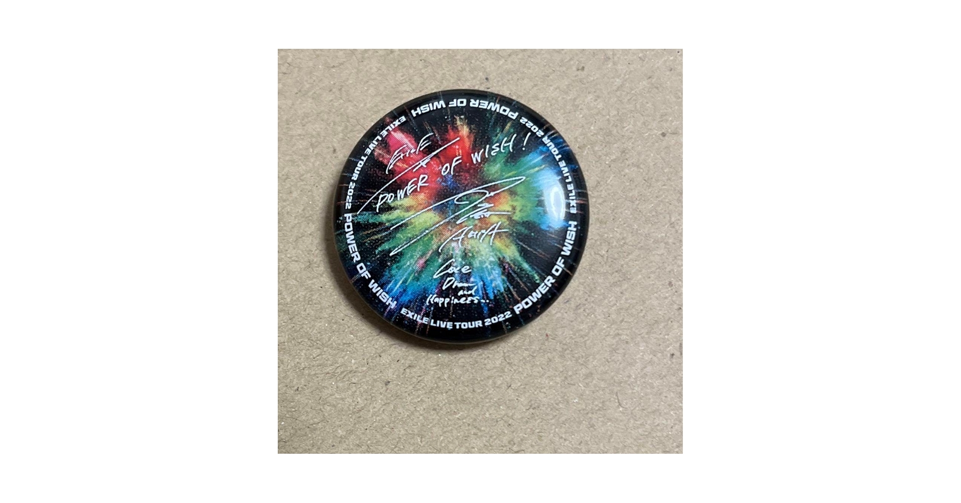 Amazon.co.jp: EXILE AKIRA power of wish サイン缶バッジ