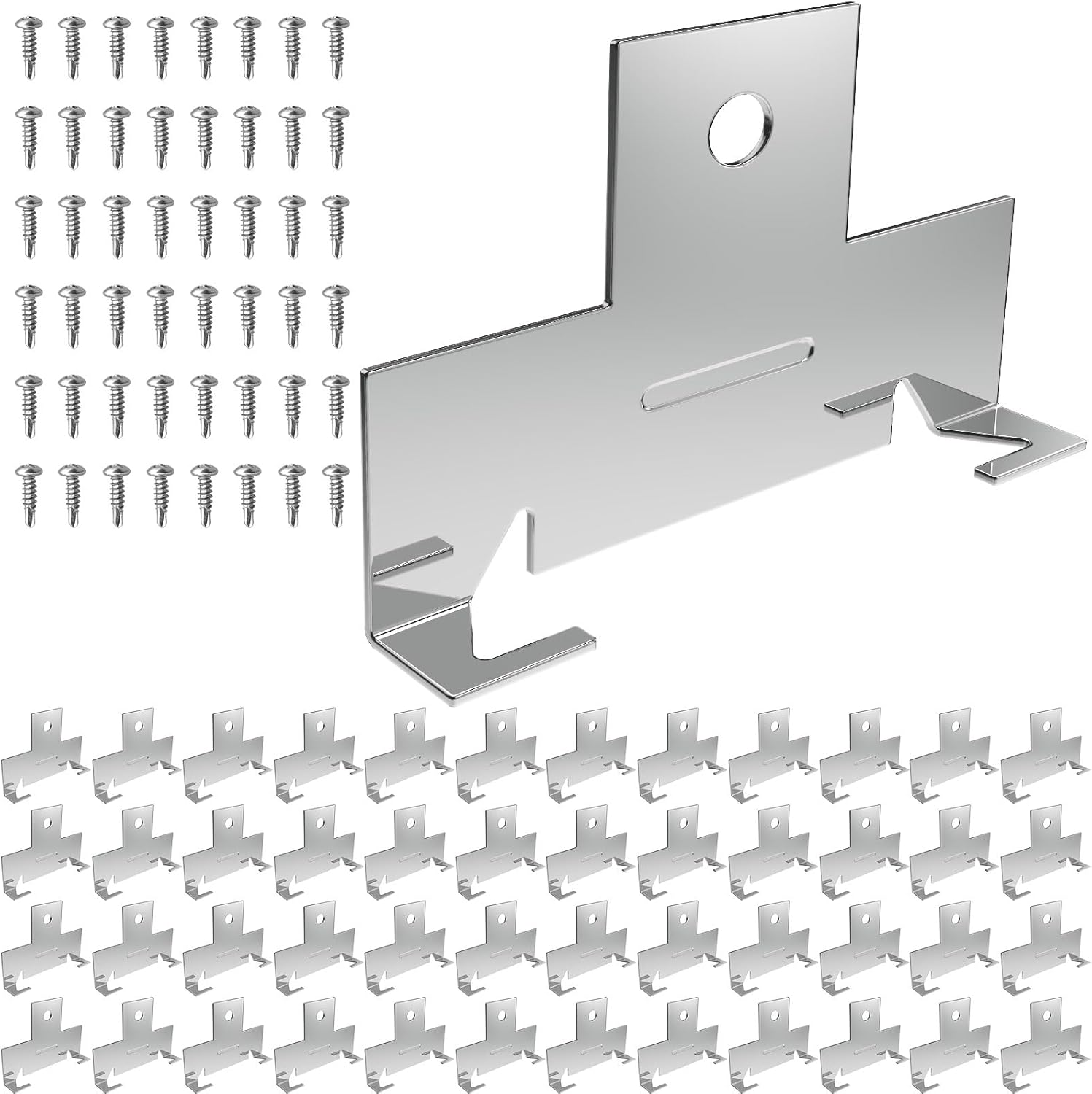 48PCS Retrofit Recessed Light Clips Housing C Clips for Downlight,with