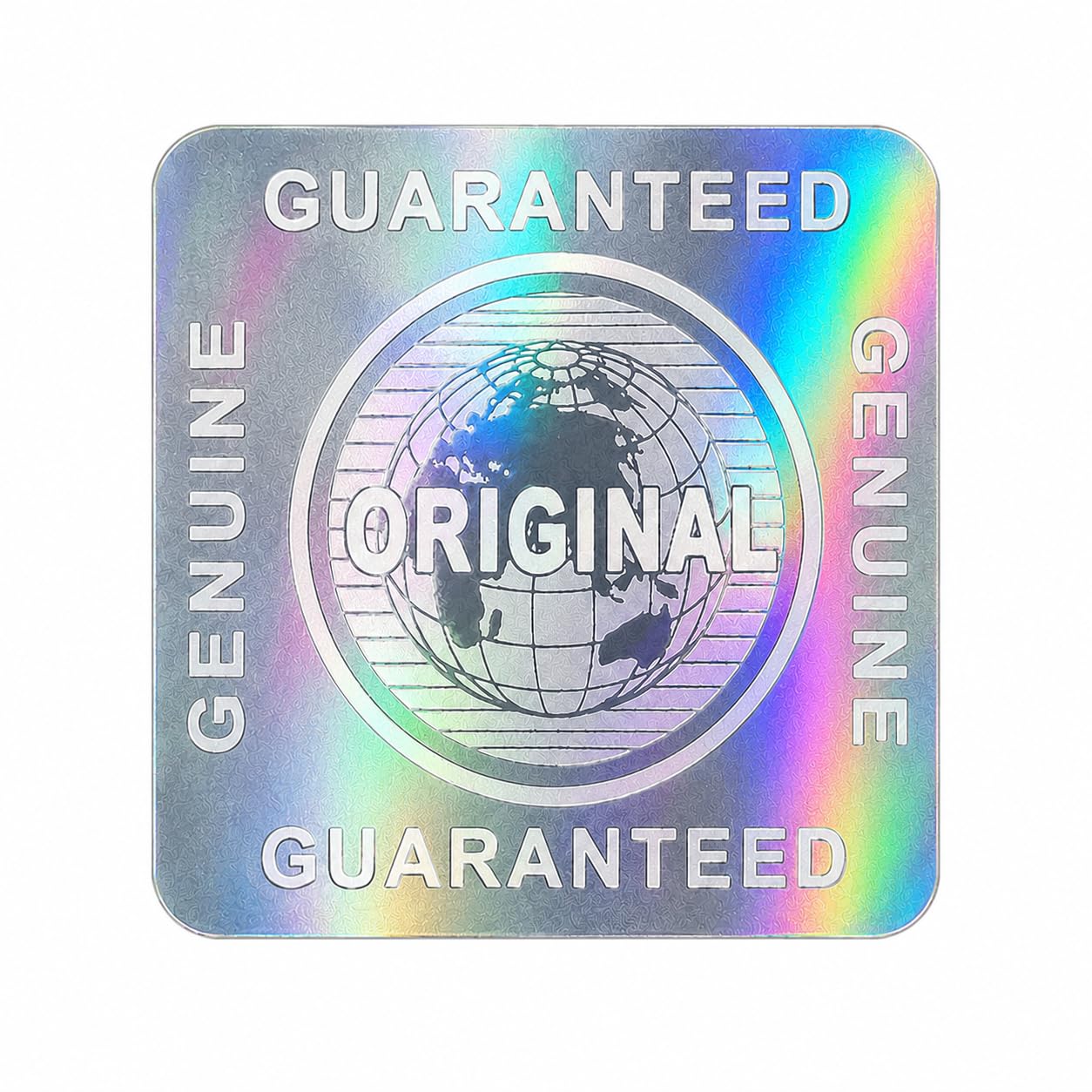 Hologram Security Labels, Hologram Stickers, Tamper Evident Void Stickers, Original Genuine Holographic Seals, Tamper Proof Anti Counterfeit Labels, 20 x 20 mm, Pack of 200