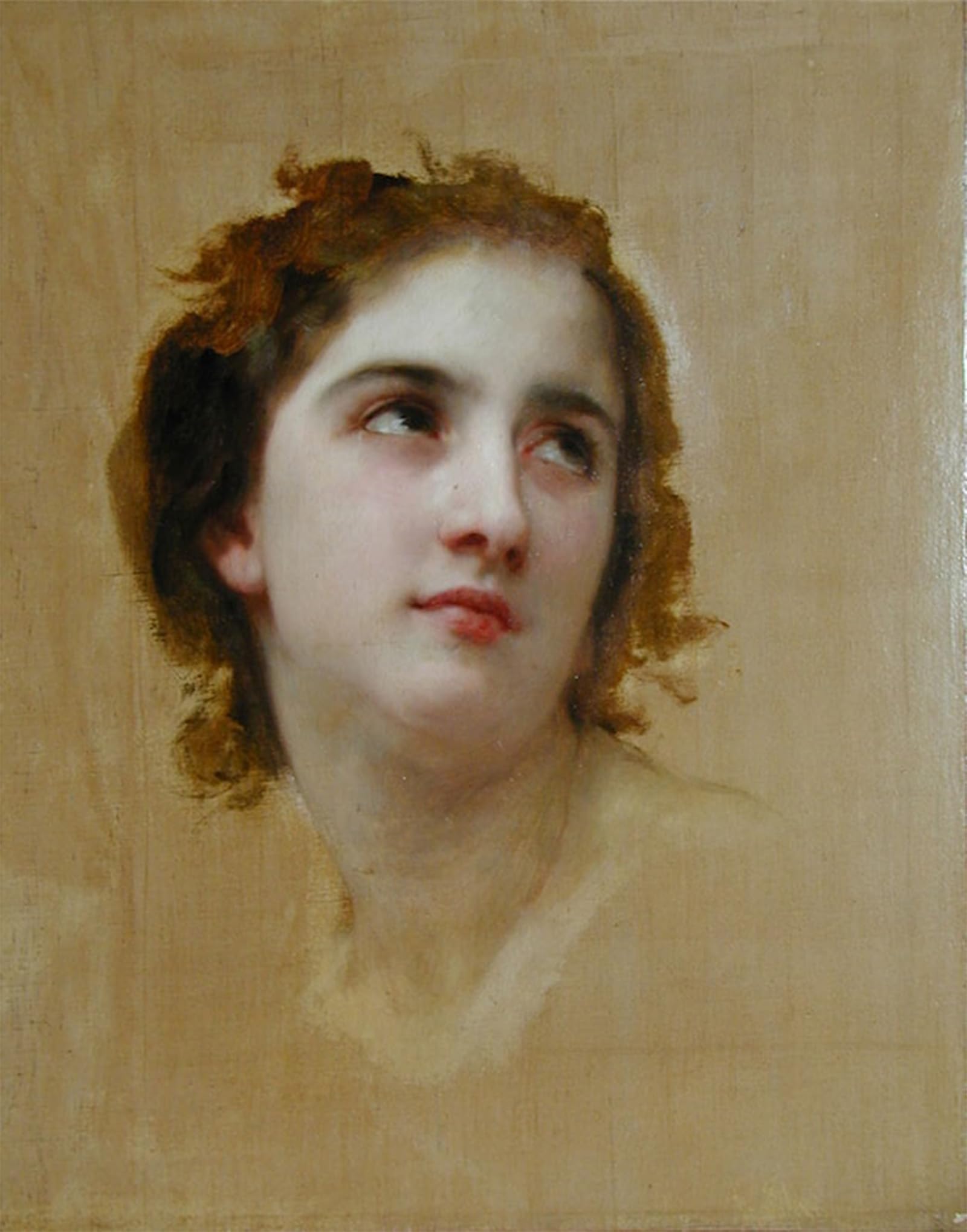 ARTXLXXBN Famous Painting Art Wall Decor Abstract Art Picture Sketch of a Young Woman by William Adolphe Bouguereau Animal Pictures for Home Decor 60x90cm