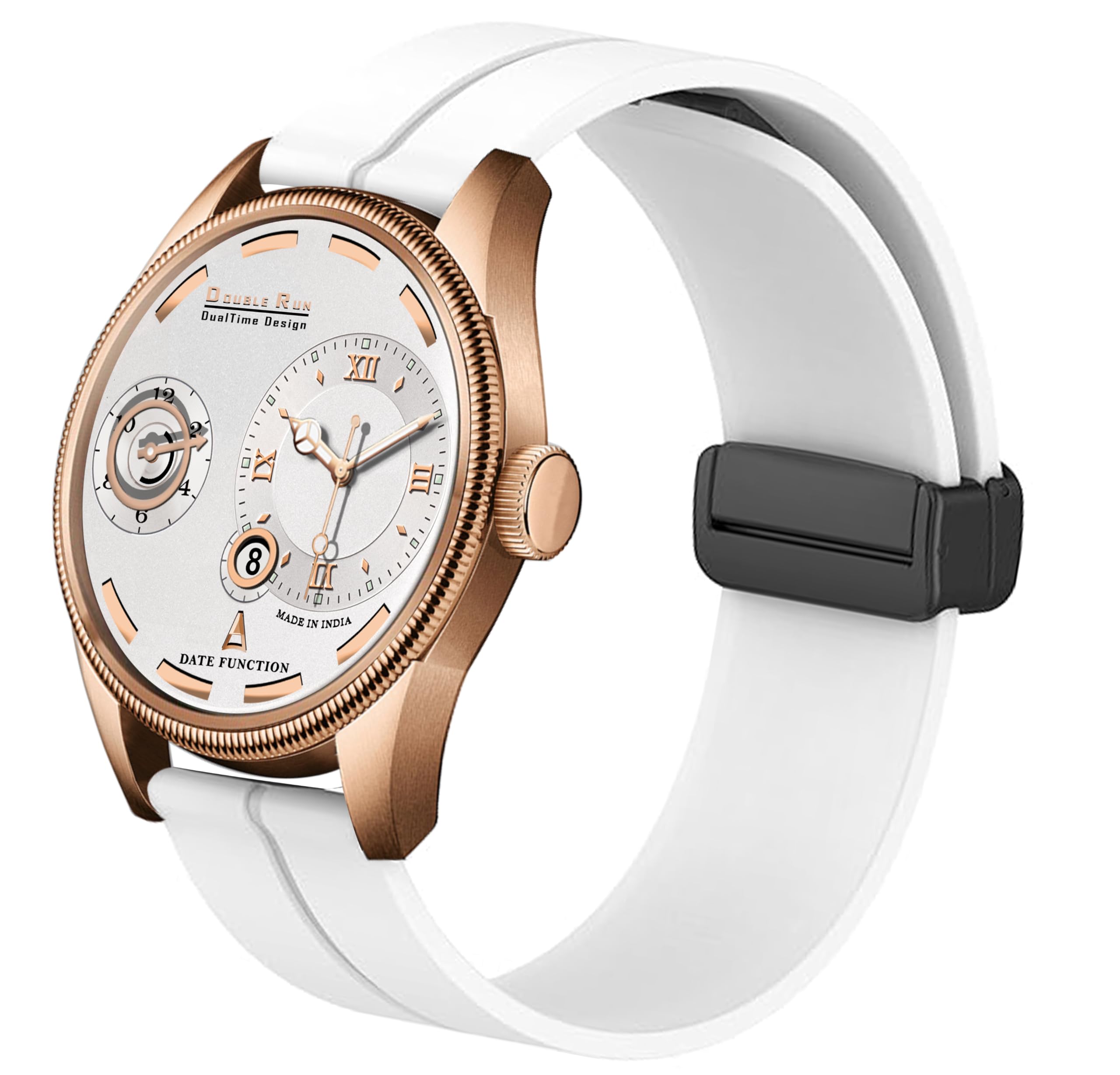 Chonograph Analoge Silicone Magnetic Strap Watch for Men, Series 160-00